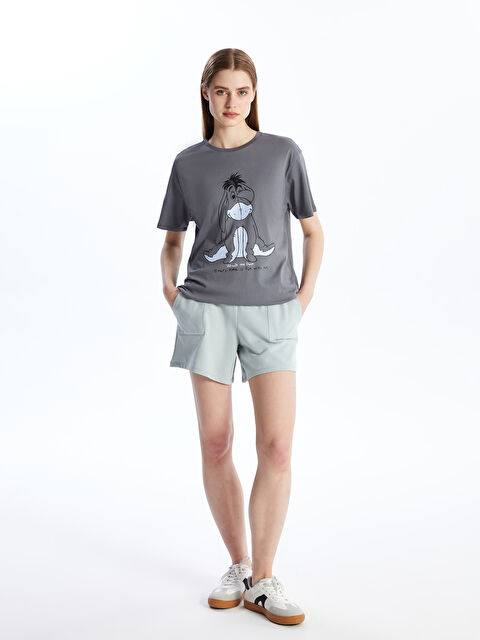 LCW Vision Kadın Beli Lastikli Düz Şort - S4G970Z8-FKY