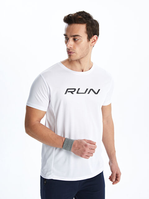 LCW ECO Crew Neck Short Sleeve Men's Sports T-Shirt - S4GA91Z8-J5E