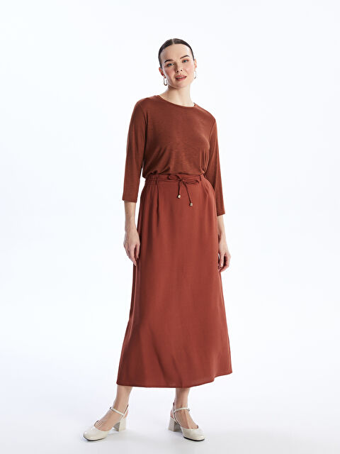 LCW Grace Kadın Beli Lastikli Düz Etek - S4GB61Z8-V6B