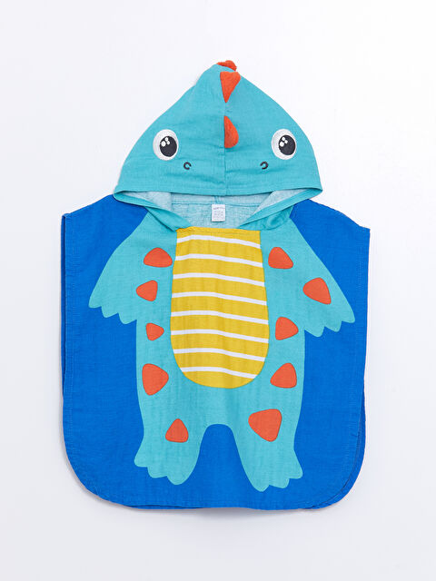 LCW baby Baby Boy Beach Towel with Dinosaur Figure - S4GC14Z1-H9U