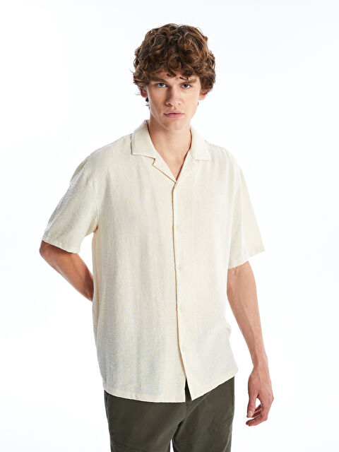 XSIDE Regular Fit Short Sleeve Poplin Men's Shirt - S4GC53Z8-VZH