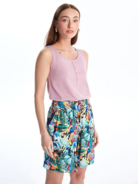 LCWAIKIKI Basic Women's U Neck Plain Tank Top - S4GC67Z8-GHT