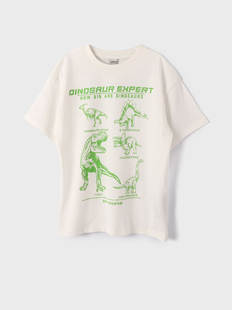 LCW Kids Oversize Crew Neck Boys' T-Shirt - S4GE39Z4-R9J