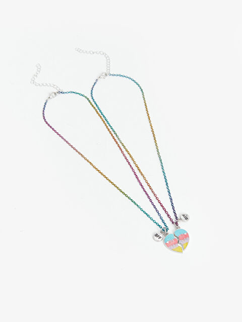LCW ACCESSORIES BFF Kız Çocuk Zincir Kolye 2'li - S4GF78Z4-M0T