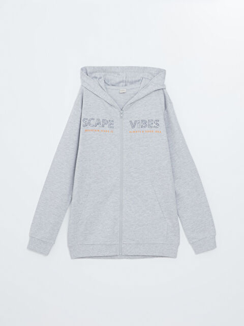 LCW Kids Hooded Boys' Zip-Up Sweatshirt - S4GG81Z4-LAL