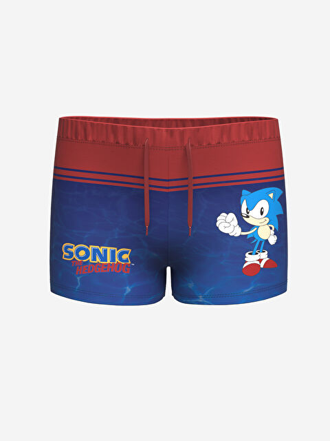 LCW Kids Hızlı Kuruyan Sonic Baskılı Erkek Çocuk Boxer Mayo - S4GI27Z4-LSJ