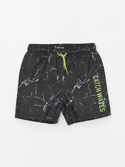 LCW Kids Beli Lastikli Baskılı Erkek Çocuk Deniz Şortu - S4GI31Z4-LQJ