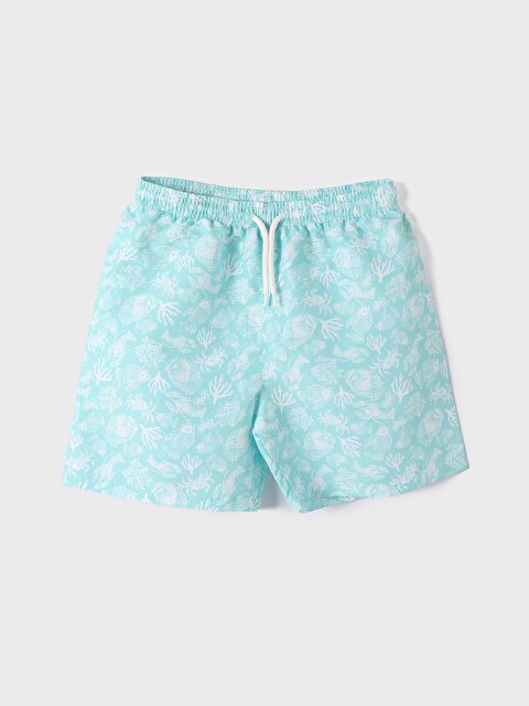 LCW Kids Elasticated Waist Patterned Boys' Swimming Shorts - S4GI33Z4-LU0
