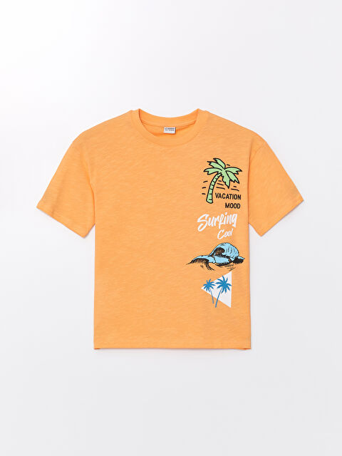 LCW Kids Oversize Crew Neck Boys' T-Shirt - S4GI80Z4-FLS