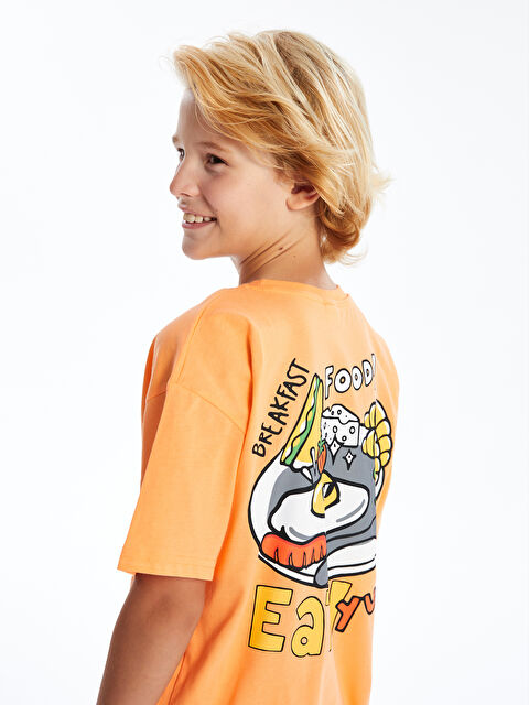 LCW Kids Oversize Crew Neck Boys' T-Shirt - S4GI85Z4-FLS