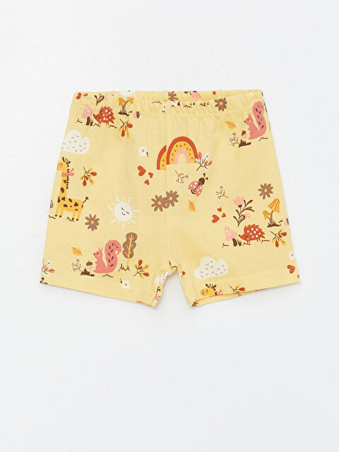 LCW ECO Beli Lastikli Baskılı Kız Bebek Pijama Alt - S4GK54Z1-LUG