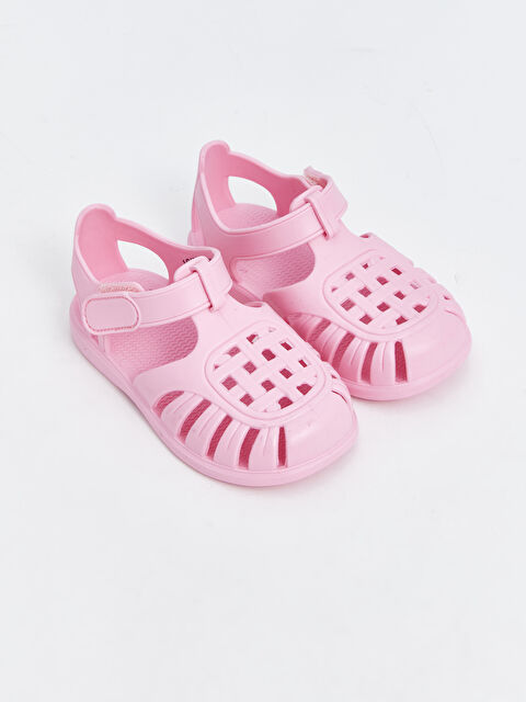 LCW STEPS Velcro Baby Girl Beach Sandals - S4GL63Z1-DMQ