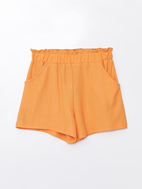 LCW Kids Beli Lastikli Kız Çocuk Şort - S4GM17Z4-KVA