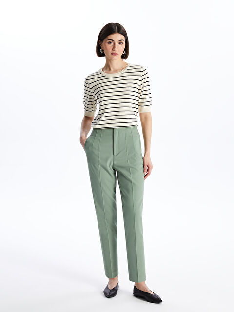 LCW Vision Kadın Havuç Kesim Düz Pantolon - S4GM61Z8-VBN