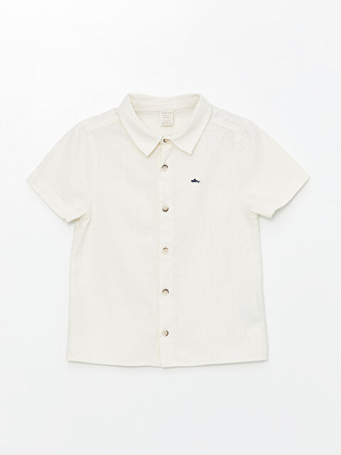 LCW Kids Kısa Kollu Basic Erkek Bebek Gömlek - S4GY08Z1-FFB