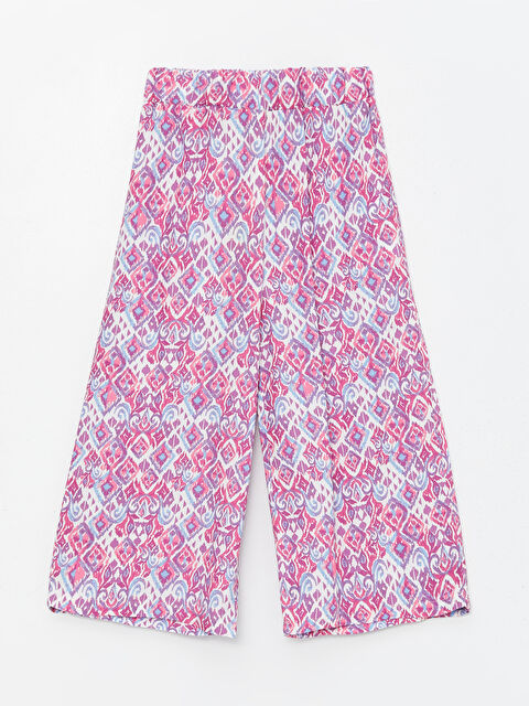 LCW ECO Beli Lastikli Desenli Kız Çocuk Kapri - S4H101Z4-LT2