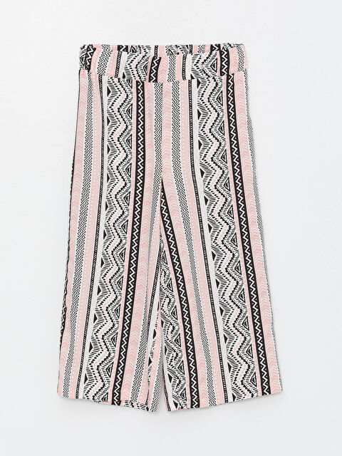 LCW ECO Beli Lastikli Desenli Kız Çocuk Kapri - S4H101Z4-LT4