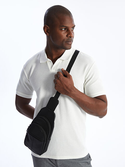 LCW ACCESSORIES Deri Görünümlü Erkek Göğüs Çantası - S4H257Z8-CVL