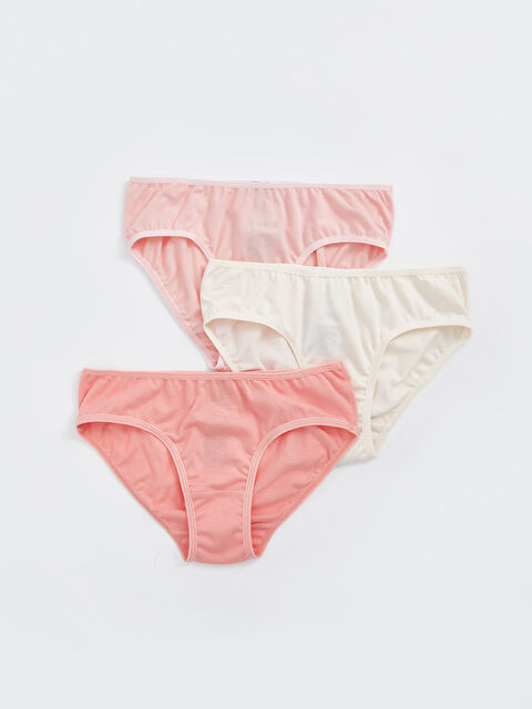 LCW Kids Basic Girls' Knickers 3-pack - S4H268Z4-FUT