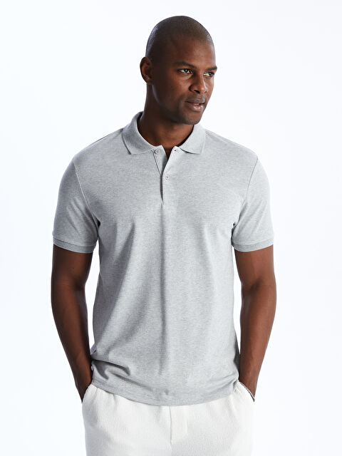 LCW ECO Polo Neck Short Sleeve Pique Men's T-Shirt - S4H274Z8-Y9X