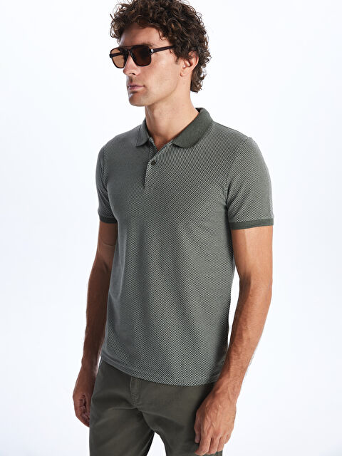 LCW ECO Polo Neck Short Sleeve Pique Men's T-Shirt - S4H277Z8-YAG