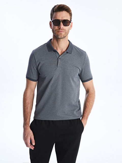 LCW ECO Polo Neck Short Sleeve Pique Men's T-Shirt - S4H277Z8-YB5