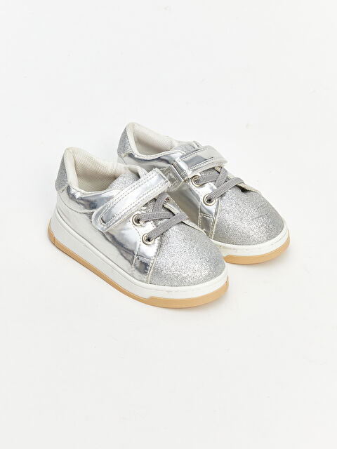 LCW STEPS Baby Girls' Sneakers with Laces & Hook-and-Loop - S4H587Z1-SLS