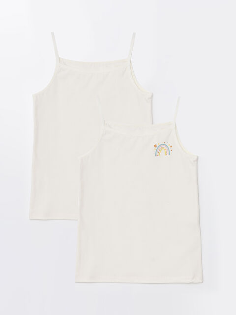 LCW Kids فيست ياقة مربعة للبنات - مجموعتين - S4H647Z4-FDW