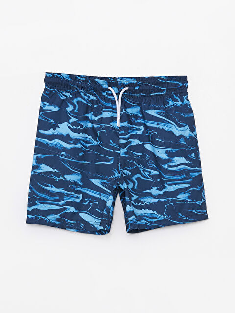 LCW Kids Beli Lastikli Baskılı Erkek Çocuk Deniz Şortu - S4H692Z4-LSJ