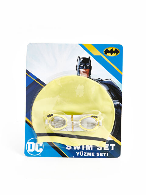 LCW ACCESSORIES Batman Baskılı Erkek Çocuk Deniz Gözlüğü ve Bone - S4H879Z4-M0T