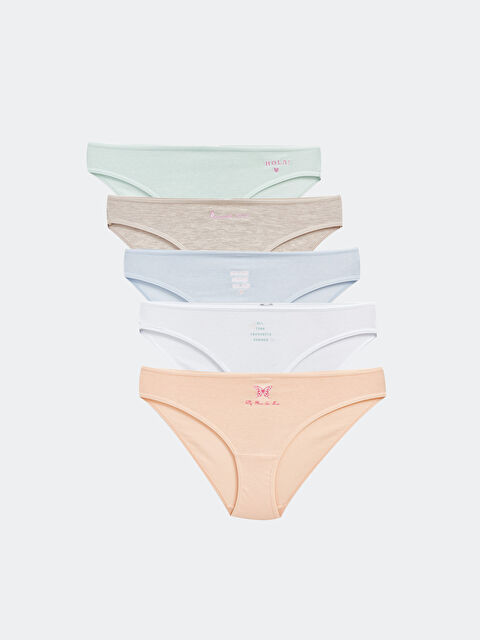 LCW Young Culottes de Bikini Imprimées Lot de 5 Pièces - S4HA29Z8-FZW