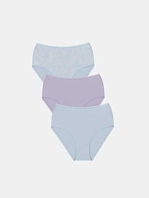 LCW DREAM Desenli Klasik Külot 3'lü Paket - S4HA74Z8-LQK