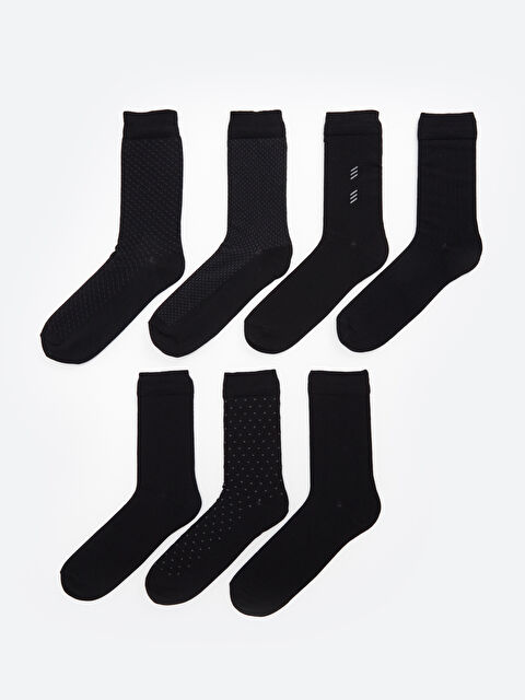 LCW ACCESSORIES Patterned Men's Ankle Socks 5 Pack - S4HB11Z8-K00