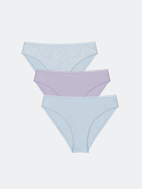 LCW DREAM Patterned Bikini Knickers 3-Pack - S4HE11Z8-LQK