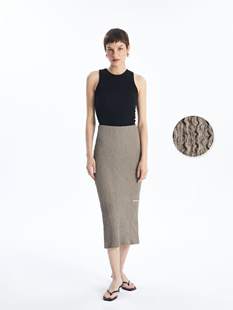 LCW Vision Kadın Dar Fit Düz Kalem Etek - S4HH82Z8-Y9H