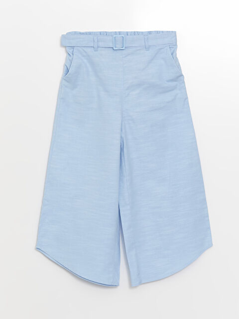 LCW Kids Beli Lastikli Wideleg Kız Çocuk Kapri - S4HI35Z4-QXG