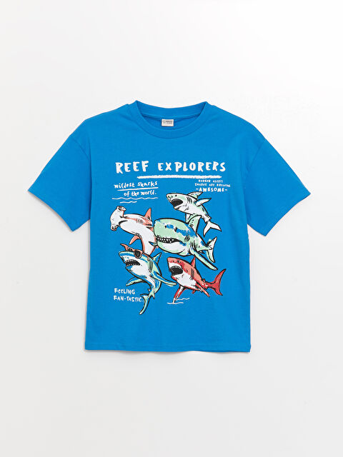 LCW Kids تي شيرت للأولاد بياقة دائرية واسع - S4HI39Z4-GTX