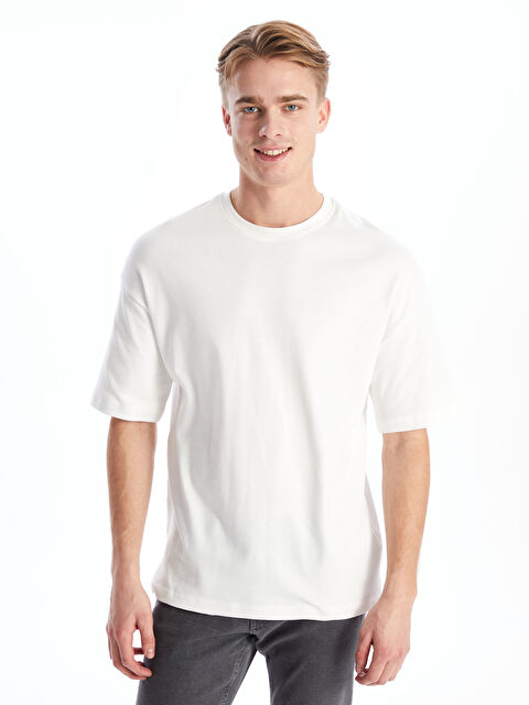 LCW ECO Crew Neck Short Sleeve Men's T-Shirt - S4HI83Z8-J5E