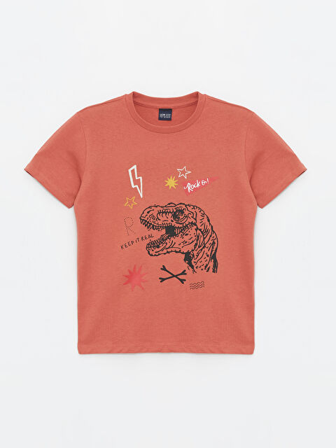 LCW ECO Relaxed Fit Crew Neck Boys' T-Shirt - S4HJ07Z4-H3D