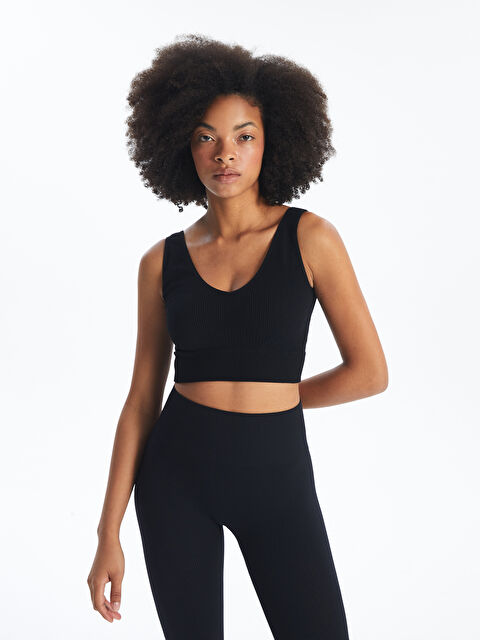 XSIDE ACTIVE V Yaka Düz Seamless Kadın Spor Büstiyer - S4HK88Z8-CVL