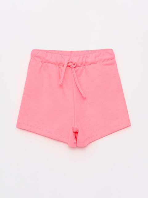 LCW ECO Beli Lastikli Basic Kız Çocuk Şort - S4HO33Z4-D4G