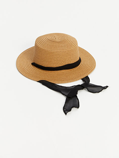 LCW ECO Bant Detaylı Kadın Hasır Şapka - S4HO68Z8-YB8