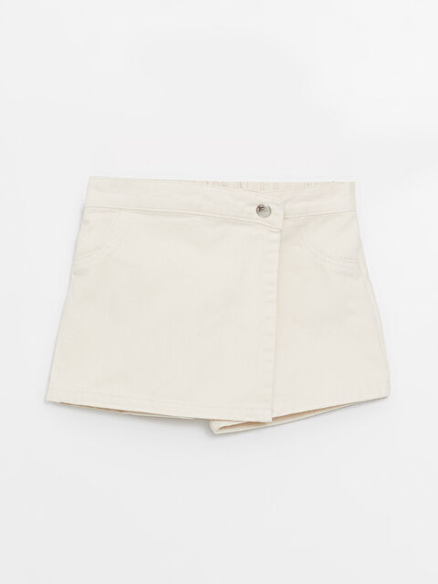 LCW Kids Elastic Waist Baby Girl Short Skirt - S4HR48Z1-FT0