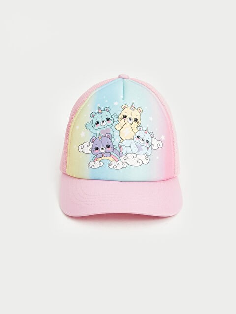LCW ACCESSORIES Ayıcık Baskılı Kız Çocuk Kep Şapka - S4HU51Z4-QWH