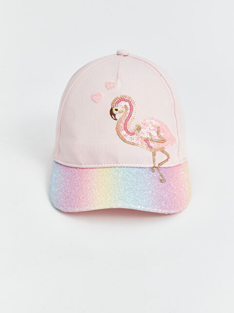 LCW ACCESSORIES Flamingo Desenli Kız Çocuk Kep Şapka - S4HU54Z4-FWW