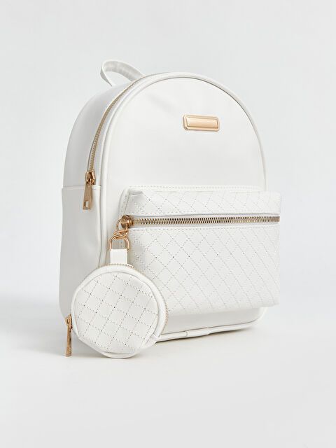 LCW ACCESSORIES Deri Görünümlü Kız Çocuk Sırt Çantası - S4HV14Z4-J5E