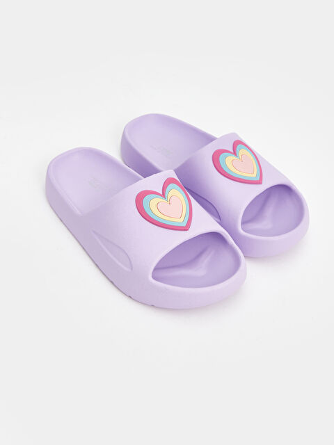 LCW STEPS Single Band Printed Girls' Slippers - S4HV19Z4-DP3