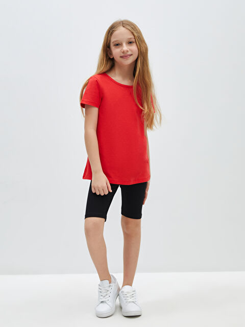 LCW Kids Beli Lastikli Basic Kız Çocuk Tayt - S4HY92Z4-CVL