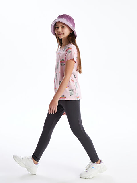 LCW Kids Beli Lastikli Basic Kız Çocuk Tayt - S4HY96Z4-HGV