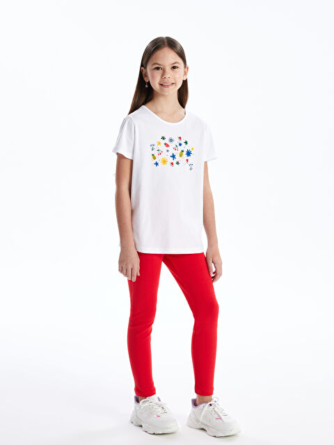 LCW Kids Beli Lastikli Basic Kız Çocuk Tayt - S4HY97Z4-H1T